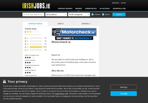 
                            12. Motorcheck.ie Jobs and Reviews on Irishjobs.ie