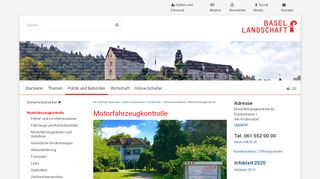 
                            4. Motorfahrzeugkontrolle — baselland.ch