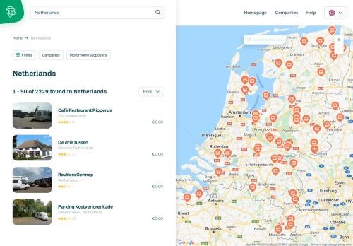 
                            10. Motorhome Parkings Netherlands | Campercontact