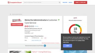 
                            5. Motorite Administrators Customer Service, Complaints and Reviews