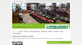 
                            9. Motorland Hofheim GmbH Gartentechnik Händler | suemo.de