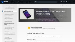 
                            13. Motorola Moto G 3rd Generation Troubleshooting - iFixit