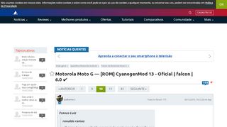 
                            10. Motorola Moto G — [ROM] CyanogenMod 13 - Oficial | falcon | 6.0 ...