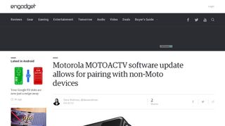 
                            11. Motorola MOTOACTV software update allows for pairing with non ...