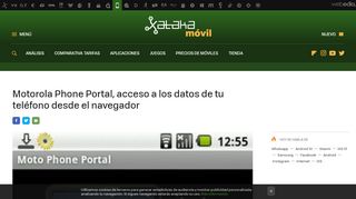
                            8. Motorola Phone Portal, acceso a los datos de tu teléfono desde el ...