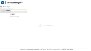 
                            3. Motorola ServiceManager - Please Login - ServiceCentral Technologies