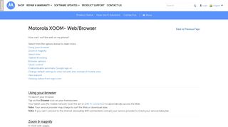 
                            3. Motorola XOOM- Web/Browser - Motorola Support - IN