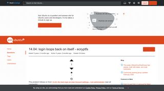 
                            2. mount - 14.04: login loops back on itself - ecryptfs - Ask Ubuntu