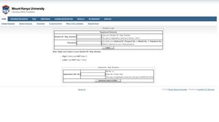 
                            8. Mount Kenya University : Students Online Portal