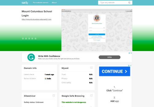 
                            5. mountcolumbus.edunext2.com - Mount Columbus School LOGIN PA ...