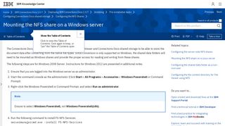 
                            7. Mounting the NFS share on a Windows server - IBM