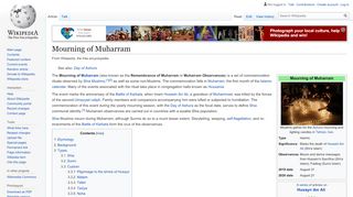 
                            9. Mourning of Muharram - Wikipedia