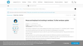 
                            12. Mouse and keyboard not working in windows 10 after windows u ...