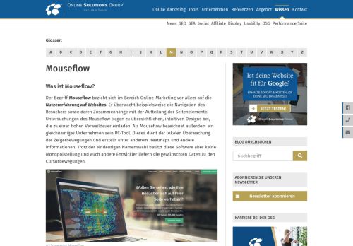 
                            8. Mouseflow - Online Marketing Glossar der OSG