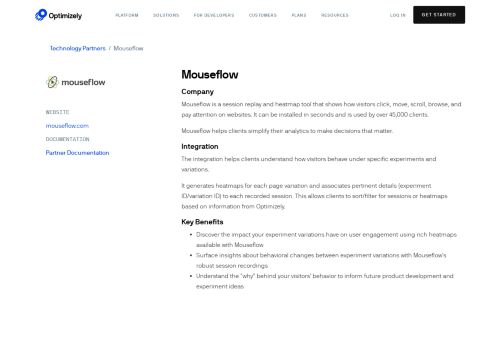 
                            9. Mouseflow - Optimizely