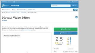 
                            7. Movavi Video Editor | heise Download