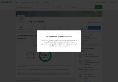 
                            10. Movelaria Moderna - Salários de Marceneiro | Love Mondays