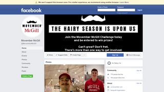 
                            6. Movember McGill - Home | Facebook