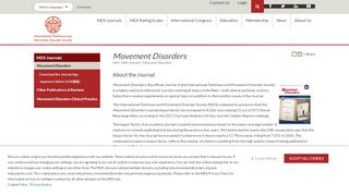 
                            4. Movement Disorders Journal - Movement Disorder Society