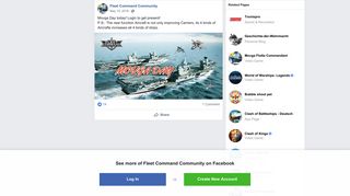 
                            10. Movga Day today! Login to get present!... - Fleet Command ... - Facebook