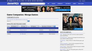 
                            11. Movga Games Company Information - GameFAQs