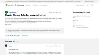 
                            1. Movie Maker falsche accountdaten! - Microsoft Community