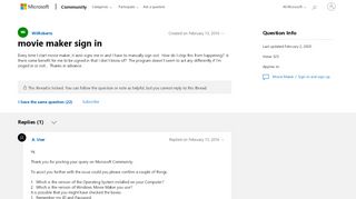 
                            1. movie maker sign in - Microsoft Community