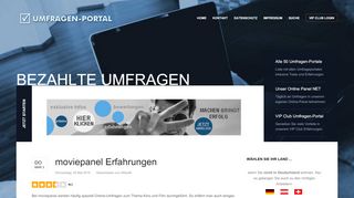 
                            12. moviepanel Erfahrungen - Umfragen-portal.com