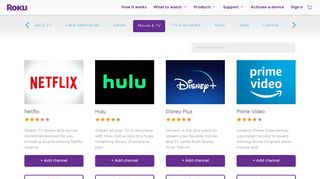 
                            13. Movies & TV Channels | Roku Channel Store | Roku