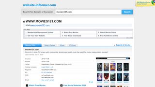 
                            2. movies121.com at WI. Watch Movies and TV Series Stream Online