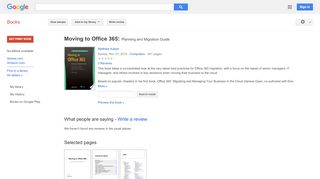 
                            9. Moving to Office 365: Planning and Migration Guide  - Google بکس کا نتیجہ