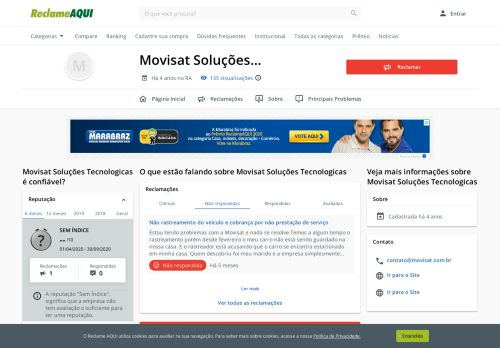 
                            6. Movisat Soluções Tecnologicas - Reclame Aqui