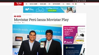 
                            13. Movistar Perú lanza Movistar Play | TyN Magazine