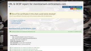 
                            5. movistarswd.certicamara.com - Check Certificate Revocation Lists the ...