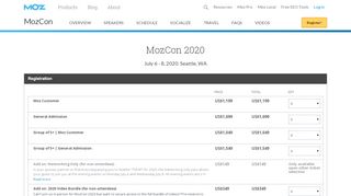 
                            9. Moz - Register | MozCon July 15-17, 2019, a Digital Marketing ...