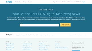 
                            6. Moz - SEO Newsletter: The Moz Top 10