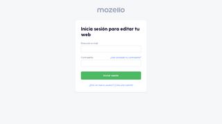 
                            5. Mozello - Iniciar sesión