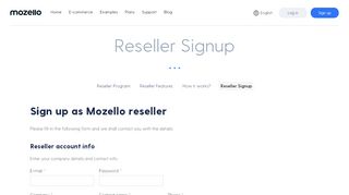 
                            3. Mozello - Reseller Signup