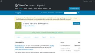 
                            11. Mozilla Persona (BrowserID) | WordPress.org