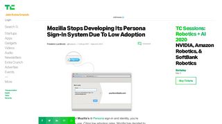 
                            12. Mozilla Stops Developing Its Persona Sign-In System Due To Low ...