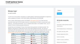 
                            10. Mozipo login – Credit ipotecar banca