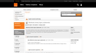 
                            4. Możliwość zmiany loginu użytkownika - Forum | Orange Polska