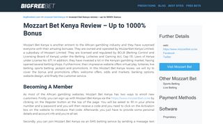 
                            10. Mozzart Bet Kenya Review - Up to 1000% Bonus - bigfreebet.com