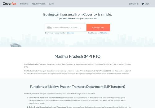 
                            9. MP RTO: MP Transport, MP RTO Code with Office Locations