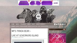 
                            5. mp3: Panda Bear – live at Governors Island - Gorilla vs. Bear