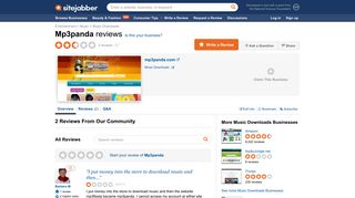 
                            8. Mp3panda Reviews - 2 Reviews of Mp3panda.com | Sitejabber