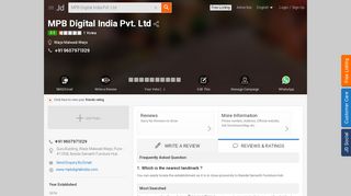
                            4. MPB Digital India Pvt. Ltd in Warje Malwadi Warje, Pune - Justdial