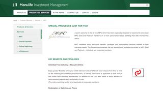 
                            3. MPC - Manulife Asset Management