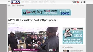 
                            12. MPD's 4th annual Chili Cook-Off postponed | Happening Here ...