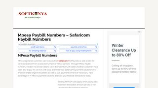 
                            6. Mpesa Paybill Numbers - Safaricom Paybill Numbers